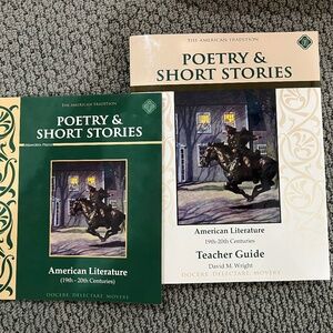 Memoria Press - Poetry & Short Stories - reading book and teacher guide
